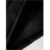 imageMakeMeChic Womens Suede Skirt Ruched Zip Back Bodycon Vintage Wrap Y2K Short SkirtsBlack