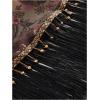 imageMakeMeChic Womens Wrap Fringe Skirt Cover Up Low Waisted Vintage Tie Side Boho Mini SkirtsBrown
