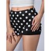 imageMakeMeChic Womens Y2k Mini Skirt with Shorts Underneath Skort Mini Micro Short SkirtsBlack Polka Dots