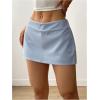 imageMakeMeChic Womens Y2k Mini Skirt with Shorts Underneath Skort Mini Micro Short SkirtsBlue