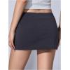 imageMakeMeChic Womens Y2k Mini Skirt with Shorts Underneath Skort Mini Micro Short SkirtsGrey