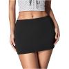 imageMakeMeChic Womens Y2k Mini Skirt with Shorts Underneath Skort Mini Micro Short SkirtsBlack