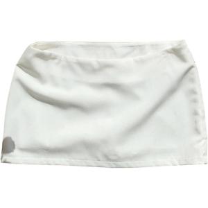 imageMakeMeChic Womens Y2k Mini Skirt with Shorts Underneath Skort Mini Micro Short SkirtsWhite Plain