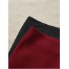 imageMakeMeChic Womens 2 Pack Mini Skirt with Shorts Zip Up Micro Skort Pencil SkirtsBurgundy
