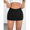 imageMakeMeChic Womens 2 Pack Mini Skirt with Shorts Zip Up Micro Skort Pencil SkirtsCoffee Brown