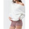 imageMakeMeChic Womens Off the Shoulder Sweatshirt Long Sleeve Oversized Sweatshirt Top