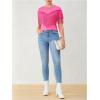 image:imageMakeMeChic Womens Fringe Tops Short Sleeve Tassel Trim Dressy Casual Summer Trendy Tops Tee Shirt