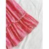 image:imageMakeMeChic Womens Paisley Print Halter Tie Back Sleeveless Ruched A Line Mini DressHot Pink