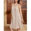 image:imageMakeMeChic Womens Summer Flowy Mini Dress Vaction Backless Dresses Beach SundressApricot