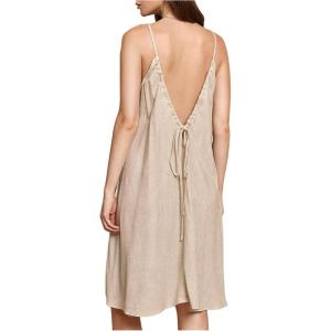 image:imageMakeMeChic Womens Summer Flowy Mini Dress Vaction Backless Dresses Beach SundressApricot