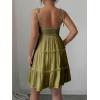 image:imageMakeMeChic Womens Summer Mini Dress Spaghetti Strap Sundress Boho Beach Wedding Guest DressesMustard Yellow