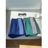 image:imageMakeMeChic Womens 2 Pack Linen Shorts Summer Beach Pajama Boxer ShortsDark Blue Green