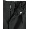 image:imageMakeMeChic Womens Elegant Plaid Shorts Dressy High Waisted Shorts Houndstooth Zipper Wide Leg Mini Shorts Work Casual ShortsDark Grey a
