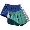 image:imageMakeMeChic Womens 2 Pack Linen Shorts Summer Beach Pajama Boxer ShortsDark Blue Green