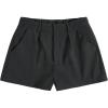 image:imageMakeMeChic Womens Elegant Plaid Shorts Dressy High Waisted Shorts Houndstooth Zipper Wide Leg Mini Shorts Work Casual ShortsDark Grey a