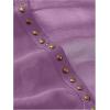 image:imageMakeMeChic Womens Going Out Cowl Neck Tops Rave Open Back Backless Top Sheer Mesh Halter TopPurple