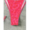 image:imageMakeMeChic Womens Polka Dots Triangle Thong Bikini Sets Floral Cute Bathing Suit SwimsuitsRed Pink Floral