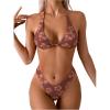 Floral Print Brown
