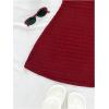 image:imageMakeMeChic Womens Summer Vacation Dress Backless Beach Dress Y2k Halter Mini Dresses SundressBurgundy