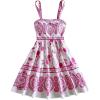 image:imageMakeMeChic Womens Summer Tribal Print Cami Dress Sleeveless A Line Flare Mini Dresses Boho SundressPink