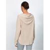 image:imageMakeMeChic Womens Maternity Hoodie Drawstring Half Zip Long Sleeve Tops Pregnancy SweatshirtKhaki