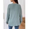 image:imageMakeMeChic Womens Maternity Long Sleeve Shirts Round Neck Loose Pregnancy Tee TopsOlive Green