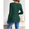 image:imageMakeMeChic Womens Maternity Shirts Knit Wrap Nursing Top Fall Maternity ClothesGreen