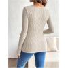 image:imageMakeMeChic Womens Maternity Shirts Knit Wrap Nursing Top Fall Maternity ClothesKhaki