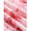 image:imageMakeMeChic Womens Floral Tie Dye Tee Cold Shoulder Ruched Short Sleeve Crop TopsPink
