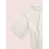image:imageMakeMeChic Womens Graphic Tee Off The Shoulder Top Y2k Oversized Short Sleeve T ShirtWhite