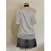 image:imageMakeMeChic Womens Graphic Tee Off The Shoulder Top Y2k Oversized Short Sleeve T ShirtWhite