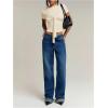 image:imageMakeMeChic Womens Knit Cap Sleeve Tops Mock Neck Shirts Slim Fitted Going Out Tees Y2k Clothes 2025Apricot