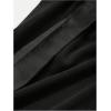 image:imageMakeMeChic Womens Knit Cap Sleeve Tops Mock Neck Shirts Slim Fitted Going Out Tees Y2k Clothes 2025Black