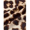 image:imageMakeMeChic Womens Leopard Off Shoulder Crop Top Ruched Long Sleeve Y2K Tee Shirt TopsBrown