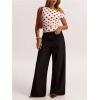 image:imageMakeMeChic Womens Polka Dots Asymmetrical Tops Going Out Y2k Crop TopsRed and White