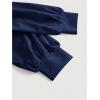 image:imageMakeMeChic Womens Lantern Sleeve V Neck Blouse Wrap Ruched Split Work Office Shirt TopsBlue