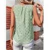 image:imageMakeMeChic Womens Polka Dots Keyhole Neck Tank Sleeveless Dressy Shirt TopsMint Green