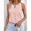 image:imageMakeMeChic Womens Polka Dots Keyhole Neck Tank Sleeveless Dressy Shirt TopsPink