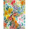 image:imageMAKEMECHIC Girls Ditsy Floral Print 2 Piece Bikini Set Scoop Neck Ruched Triangle Beach Bathing SuitMulticolor
