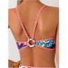 image:imageMakeMeChic Womens High Waisted Bikini Sets Bathing Suit Swimsuit Tropical Boho SwimwearMulticolor