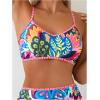 image:imageMakeMeChic Womens High Waisted Bikini Sets Bathing Suit Swimsuit Tropical Boho SwimwearMulticolor