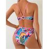 image:imageMakeMeChic Womens High Waisted Bikini Sets Bathing Suit Swimsuit Tropical Boho SwimwearMulticolor