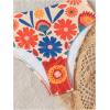 image:imageMakeMeChic Womens High Waisted Bikini Sets Bathing Suit Swimsuit Tropical Boho SwimwearMulticolored