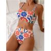image:imageMakeMeChic Womens High Waisted Bikini Sets Bathing Suit Swimsuit Tropical Boho SwimwearMulticolored