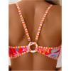 image:imageMakeMeChic Womens High Waisted Bikini Sets Bathing Suit Swimsuit Tropical Boho SwimwearRed Multi
