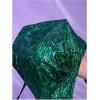 image:imageMakeMeChic Womens Plus Size Two Piece Halter Swimsuit Sequin Sparkly Wrap High Waisted Bikini SetsGreen