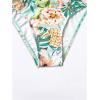 image:imageMakeMeChic Womens 2 Piece Bikini Set Tropical Print Wrap Push Up Spaghetti Strap Tie Side Bathing SuitMulticolor