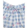 image:imageMAKEMECHIC Womens Pajama Bottoms Floral Print Plaid Tie Front PJ Shorts Slit Hem Cherry Summer Lounge ShortsBlue