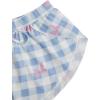 image:imageMAKEMECHIC Womens Pajama Bottoms Floral Print Plaid Tie Front PJ Shorts Slit Hem Cherry Summer Lounge ShortsBlue