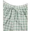 image:imageMAKEMECHIC Womens Pajama Bottoms Floral Print Plaid Tie Front PJ Shorts Slit Hem Cherry Summer Lounge ShortsMulticolor H